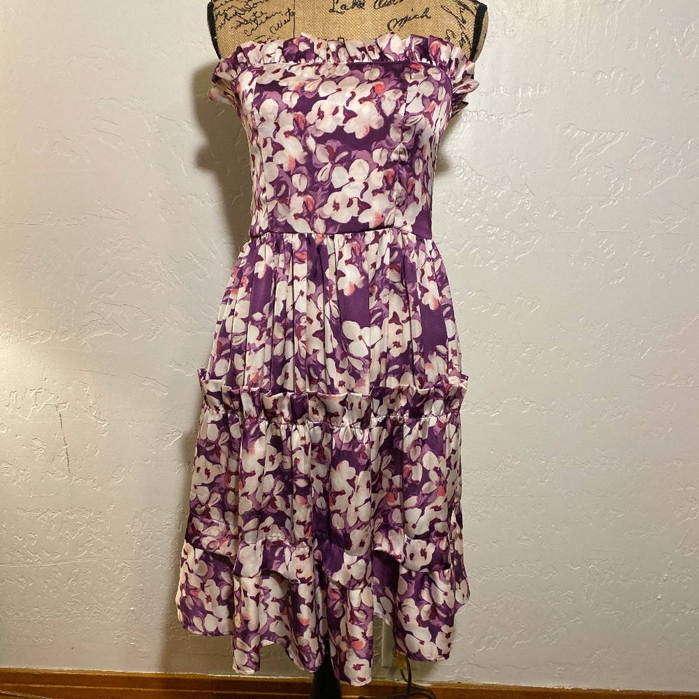 Classique strapless, layered dress, size medium